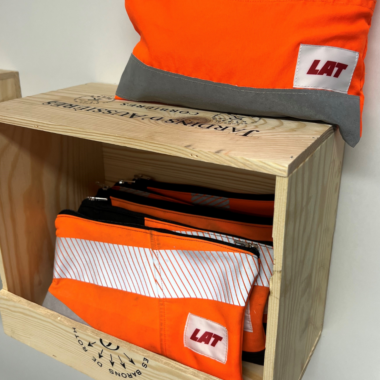 Tasche aus recycelter Sicherhetskleidung