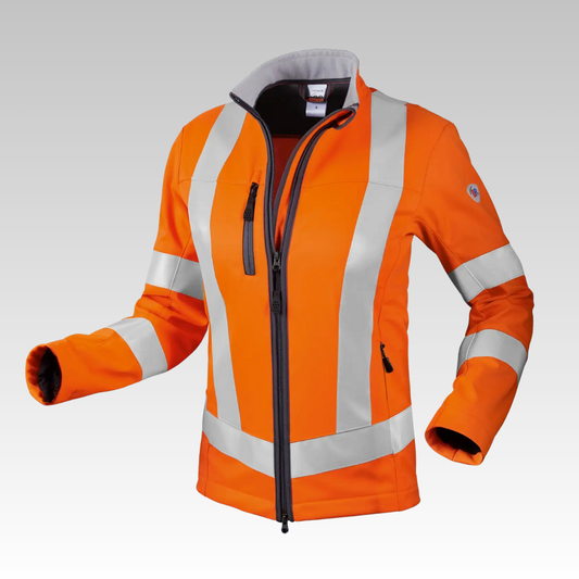 Damen Warnschutz Softshelljacke "2122-940" Hi-Vis Comfort orange